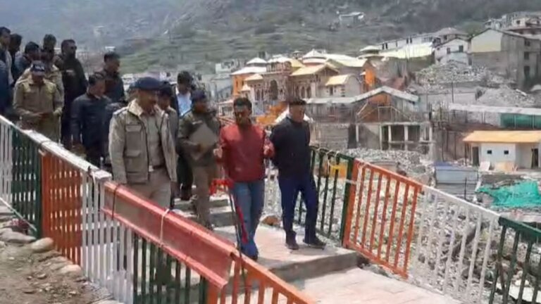 chamoli dm inspected badrinath dham