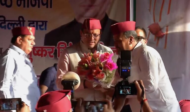 Dhami Reached Delhi To Campaign | CM Dhami | Shresth Uttarakhand