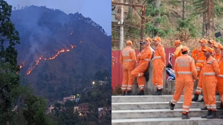 forests fire pauri garhwal ndrf