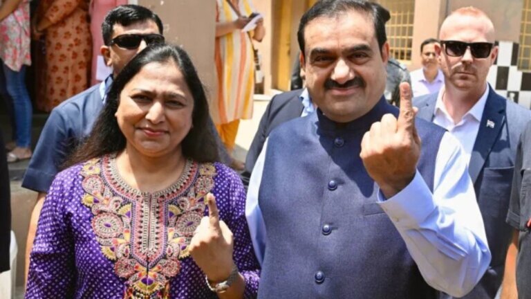 gautam adani cast his vote