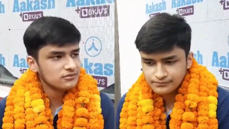 Neet ug result 2024 haldwani student Akshat Pangaria