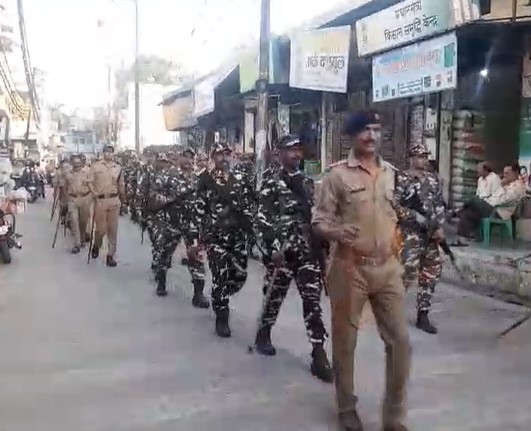 uttarakhand by election | flag march in mangalore | uttarakhand police |