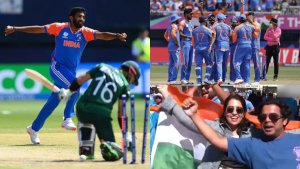 ind vs pak team india defeats pakistan in t20 world cup 2024 fans celebration