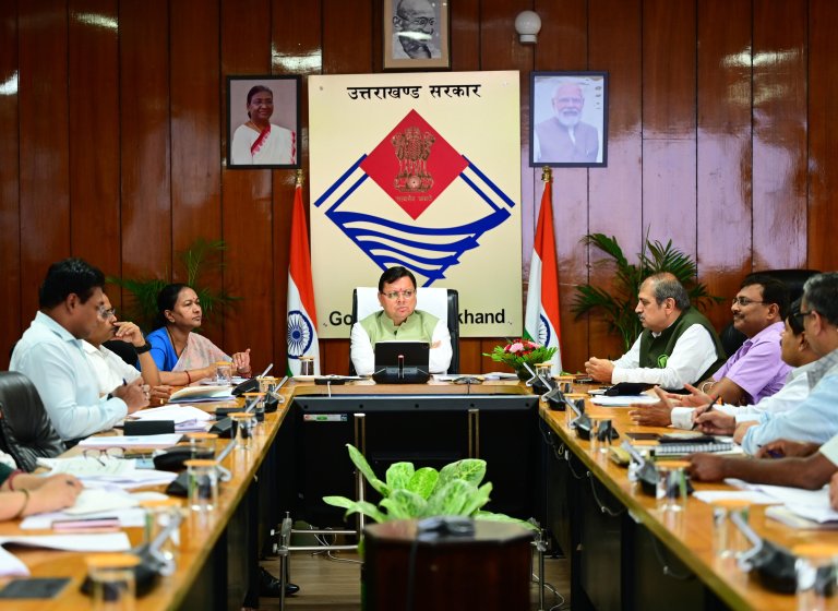 CM Dhami Review Meeting
