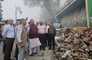 Cabinet Minister Ganesh Joshi Visited Disaster Affected Areas