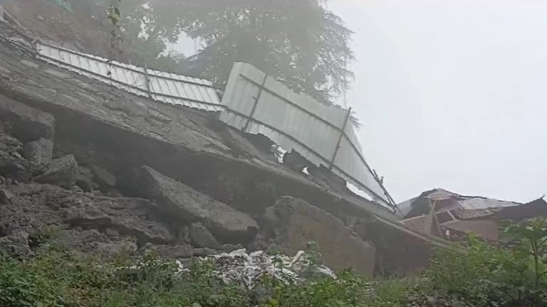 rain in mussoorie | mussoorie landslide | rain in uttarakhand |