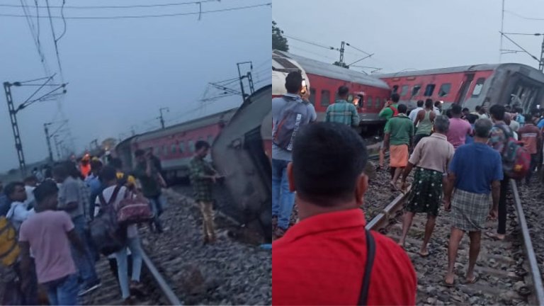 jharkhand train accident: हावड़ा-सीएसएमटी एक्सप्रेस ट्रेन के कई डिब्बे पटरी से उतरे