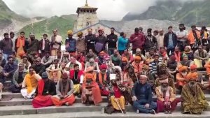 delhi kedarnath temple | uttarakhand kedarnath dham | cm dhami | pilgrim priests movement |