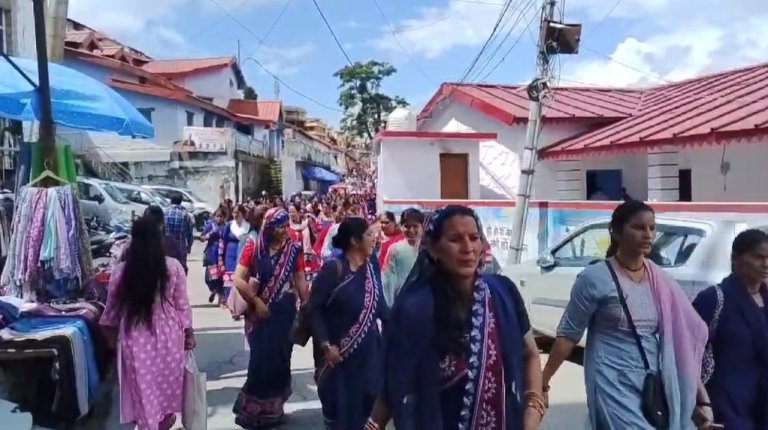 Anganwadi Workers Demonstration