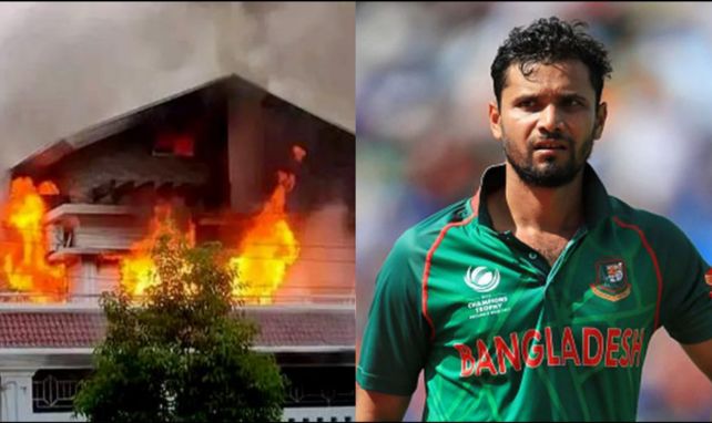 Cricketer Mashrafe Mortaza House Burned