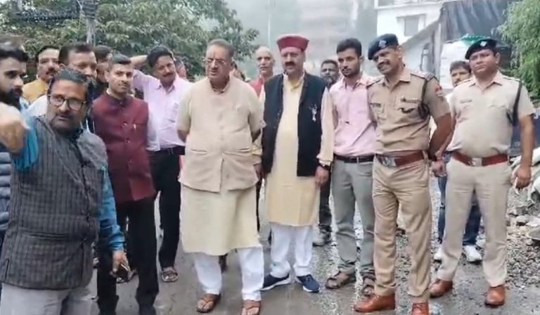 Minister Ganesh Joshi Reached Mussoorie