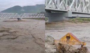 Water Level Of Alaknanda River Increased