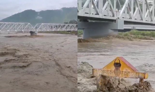 Water Level Of Alaknanda River Increased