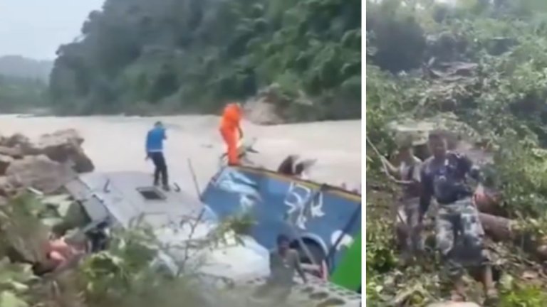 nepal bus accident: नेपाल में बड़ा हादसा, भारतीय यात्रियों से भरी बस नदी में गिरी; 14 लोगों की मौत