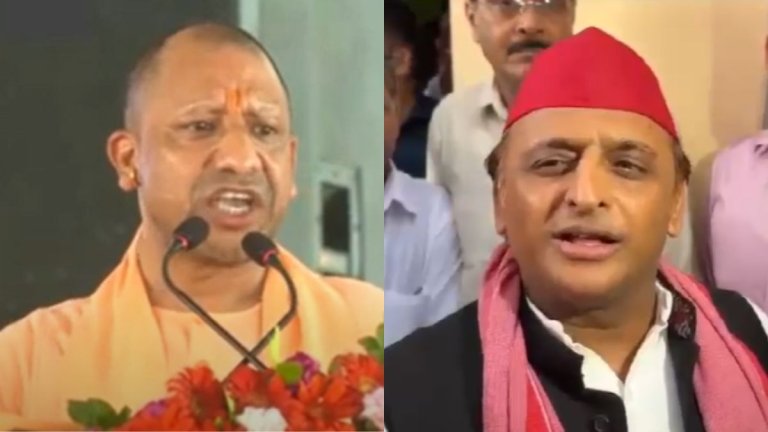 yogi adityanath और akhilesh yadav लाल और काली टोपी को लेकर आमने-सामने