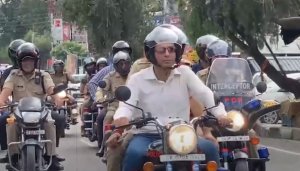 Dehradun DM-SSP on Bike