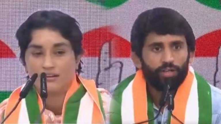 vinesh phogat | bajrang punia | vinesh phogat joins congress |