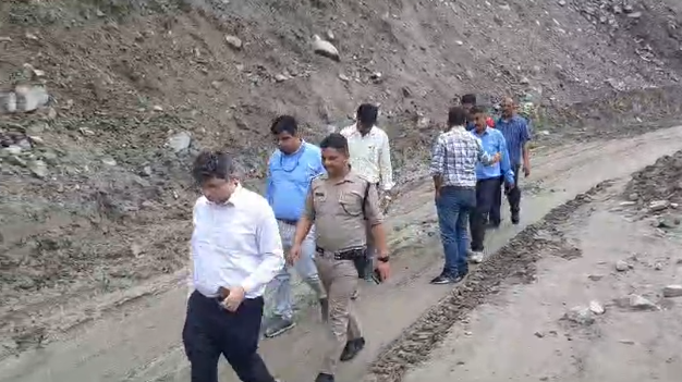 chamoli dm inspection | landslide in uttarakhand |