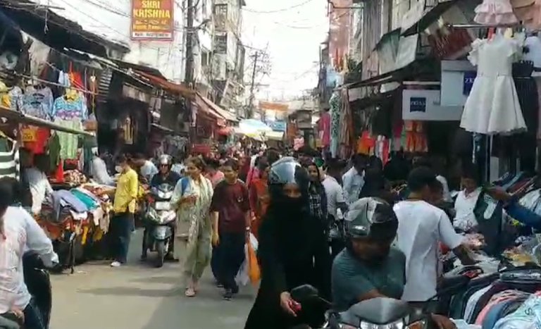 Haldwani Market Decorated For Dhanteras