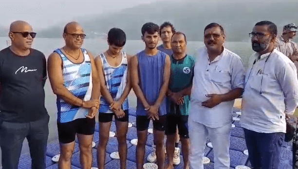 swimmer trilok rawat | cm pushkar singh dhami |