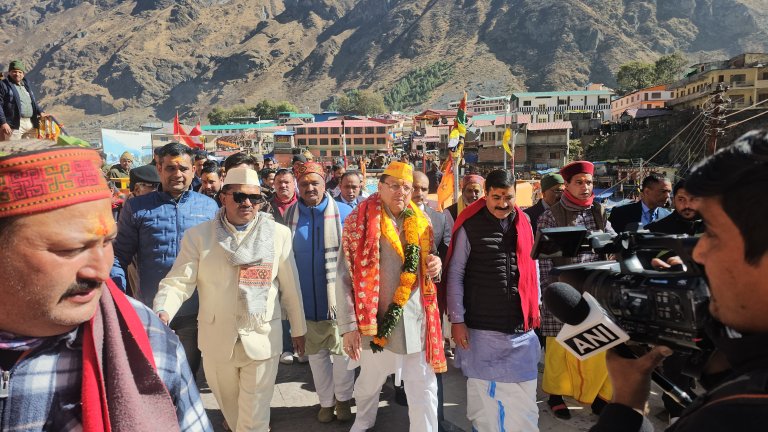 CM Dhami reached Badrinath