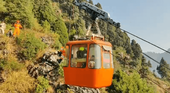 mussoorie gunhill ropeway incident | cm pushkar singh dhami |